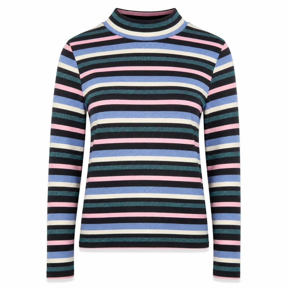 Front view of Divided women’s black striped jumper, size S