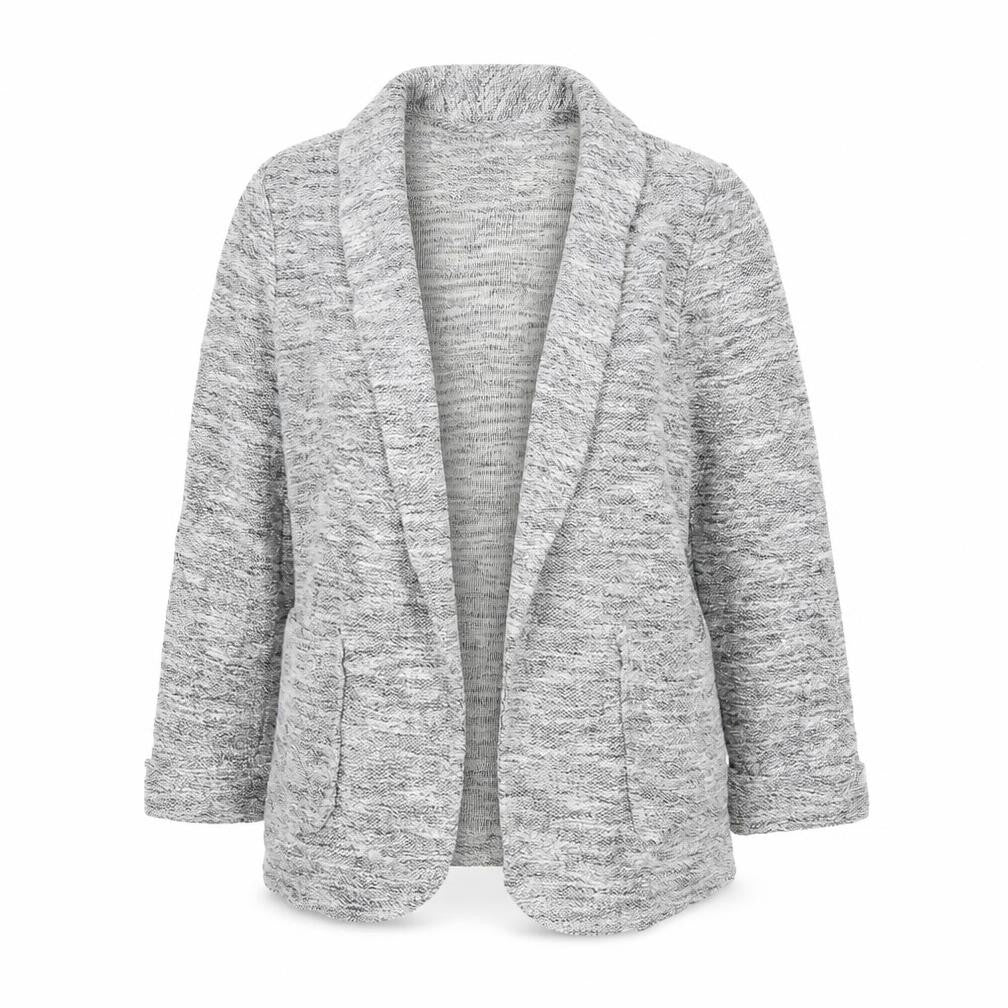 Front view of New Look women’s black jacket, size UK 12