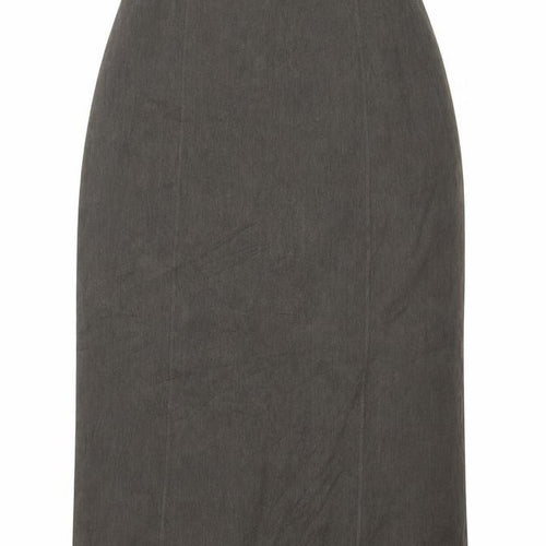 ELVI Womens Green   A-Line Skirt