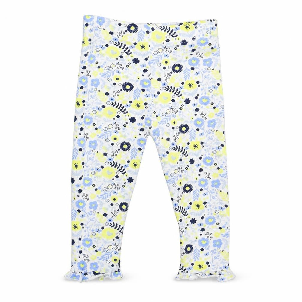 Lullaby Baby White Floral  Sweatpants Leggings Size 9-12 Months