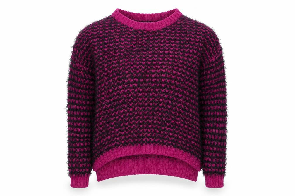 Front view of George women’s pink knit jumper, size UK 10
