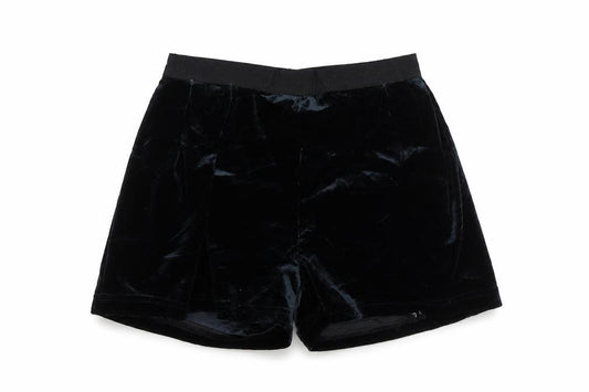 Front view of Marks & Spencer girls’ black sailor shorts, size 8-9, years