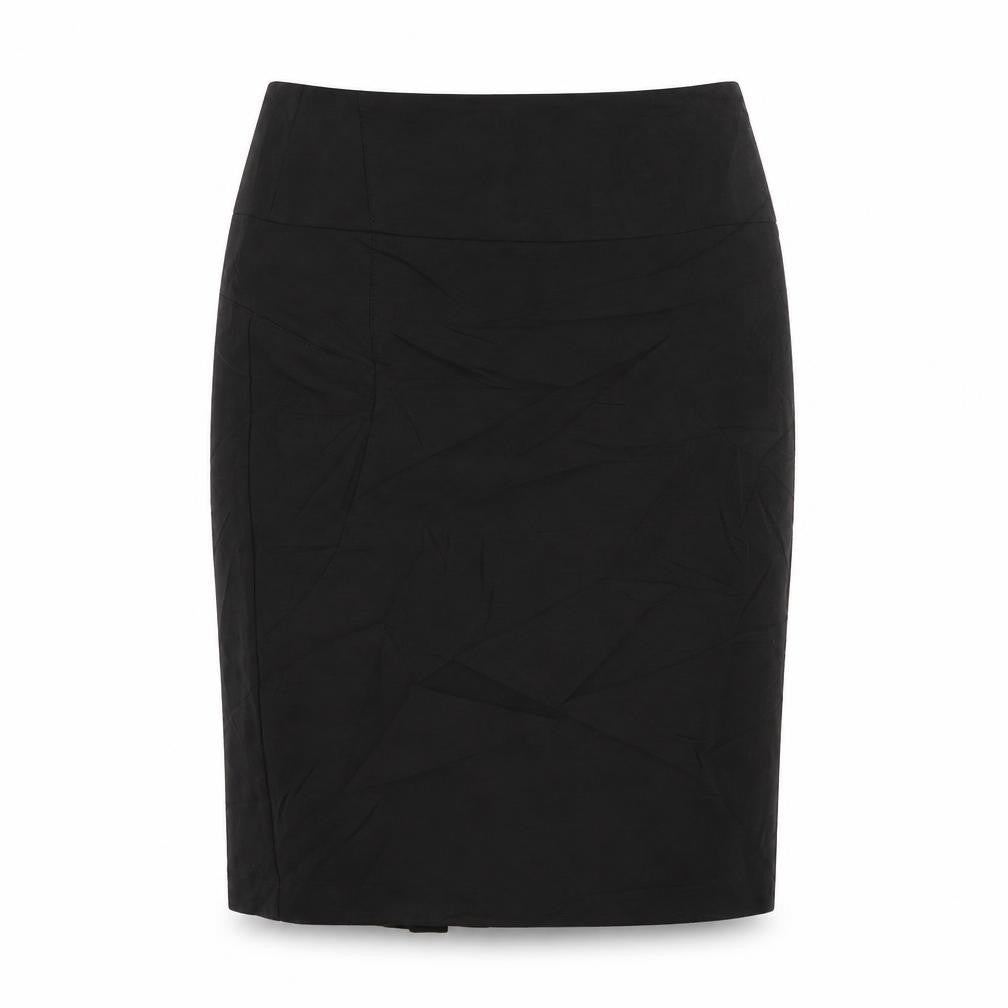 Front view of Next women’s black straight & pencil skirt, size UK 8