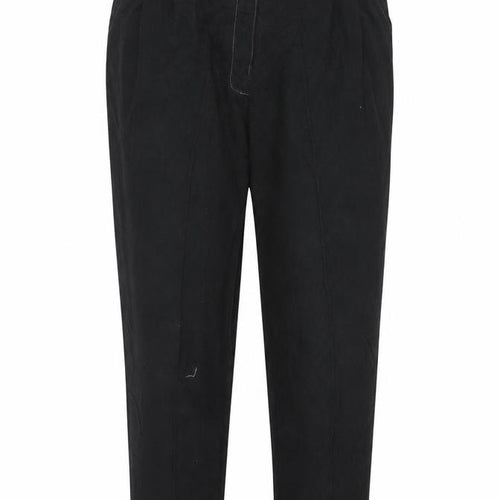 Preworn Womens Black   Trousers  Size 26 in L22 in