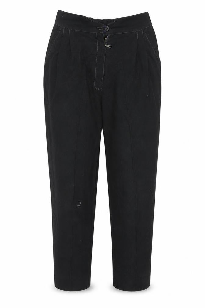 Preworn Womens Black   Trousers  Size 26 in L22 in