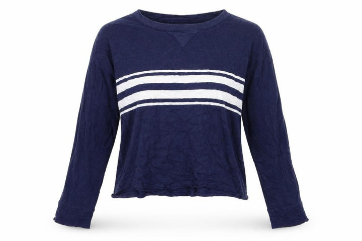 Hollister Womens Blue Striped Pullover Jumper Size S
