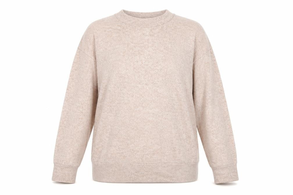 Front view of Tu women’s pink jumper, size UK 14