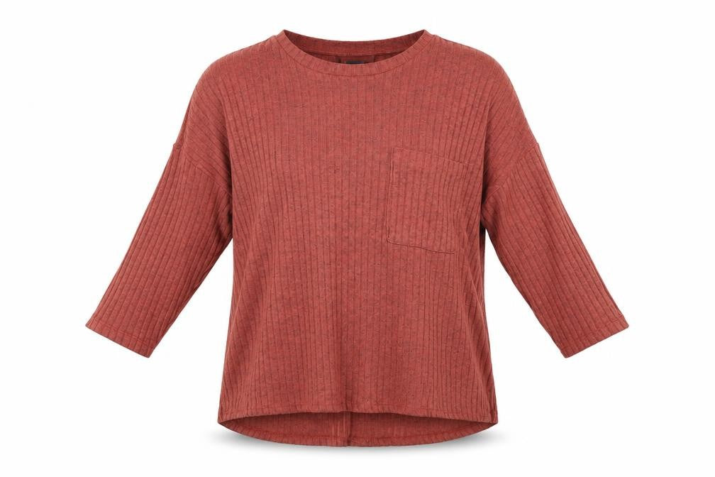 Front view of Primark women’s orange jumper, size S