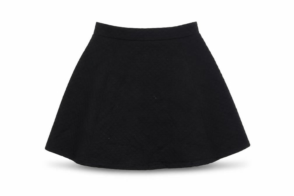 Front view of H&M women’s black mini set, size S