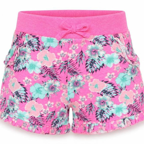 Primark Girls Pink Floral  Cargo Shorts Size 2-3 Years