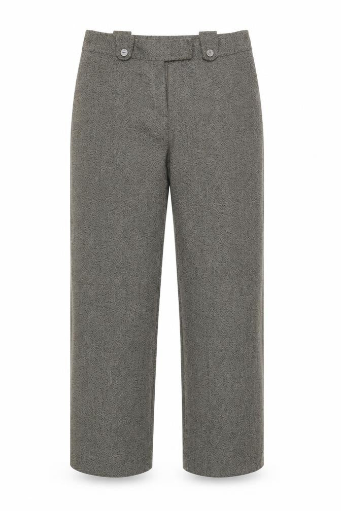 Mia Moda Womens Brown Striped  Capri Trousers Size 10 L30 in
