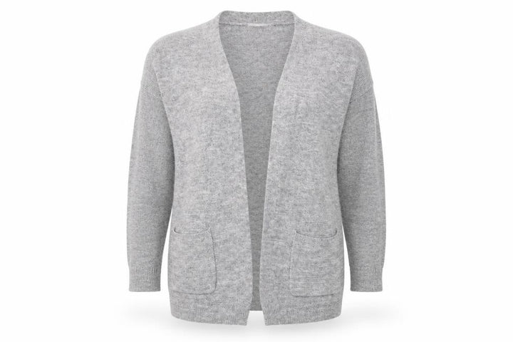 Nutmeg Womens Grey Cardigan Jumper Size 12
