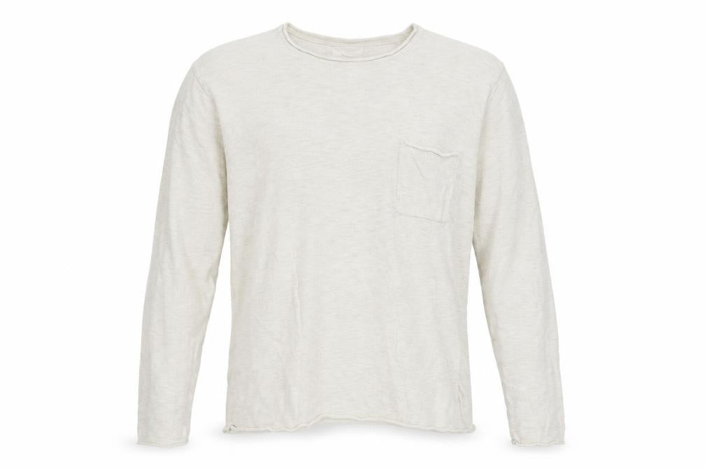 Front view of Cedarwood State men’s beige jumper, size L
