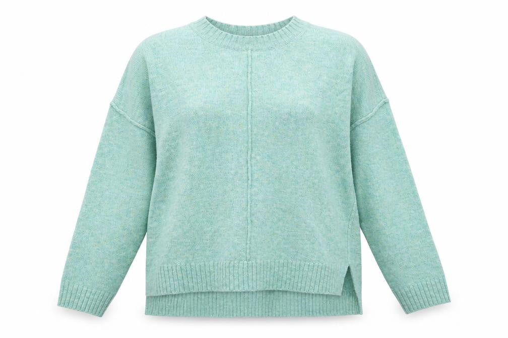 Love Knitwear Womens Green  Knit Pullover Jumper Size 14