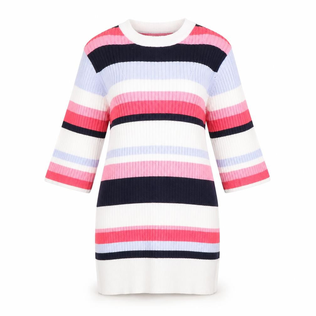 Marks & Spencer Womens Multicoloured Striped  Pullover Jumper Size 8