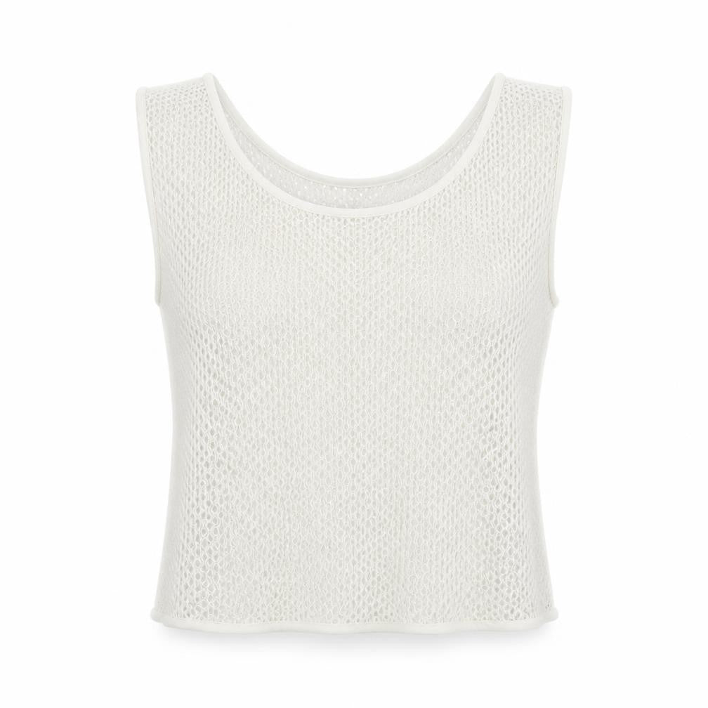 Front view of Next women’s white basic t-shirt, size UK 12