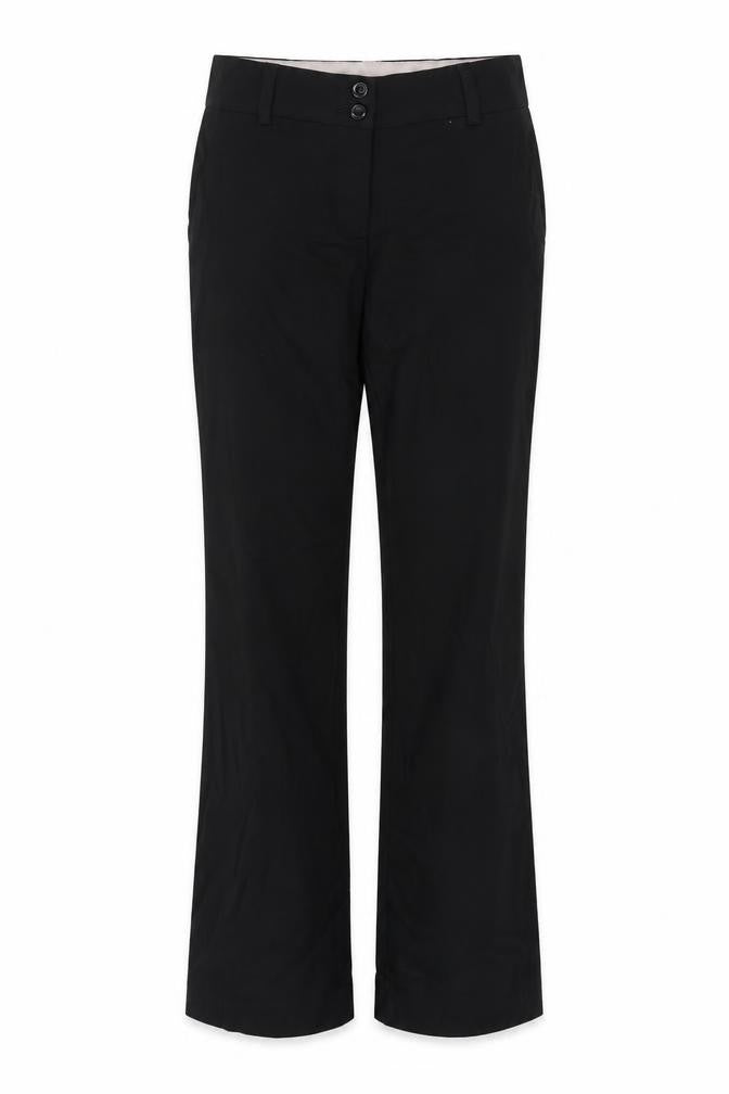 Front view of Tu women’s black trousers, size UK 8, 28-inch leg