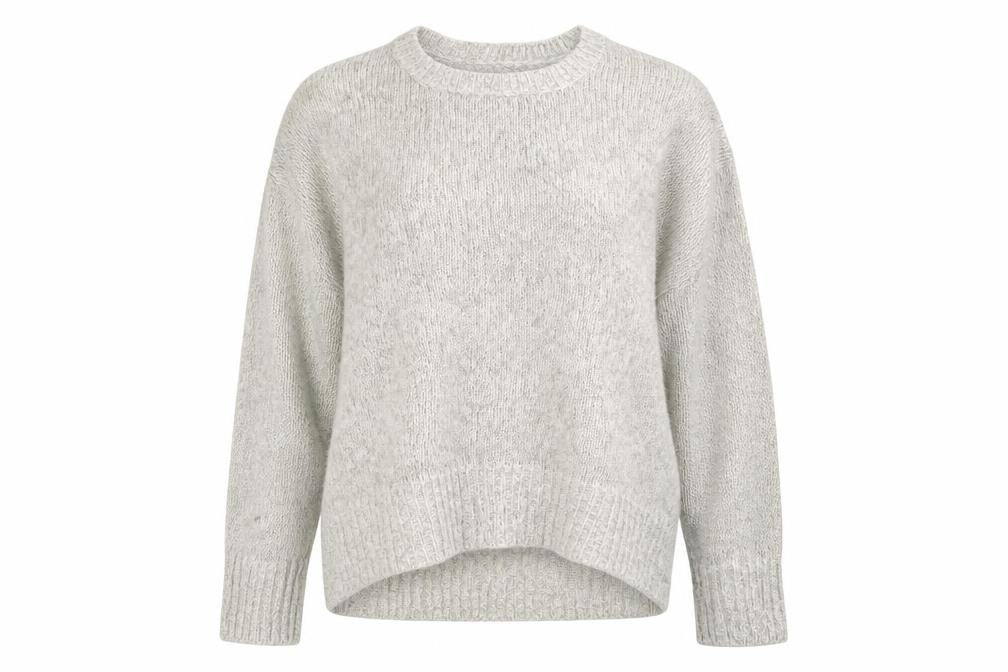 Front view of New Look women’s grey jumper, size M