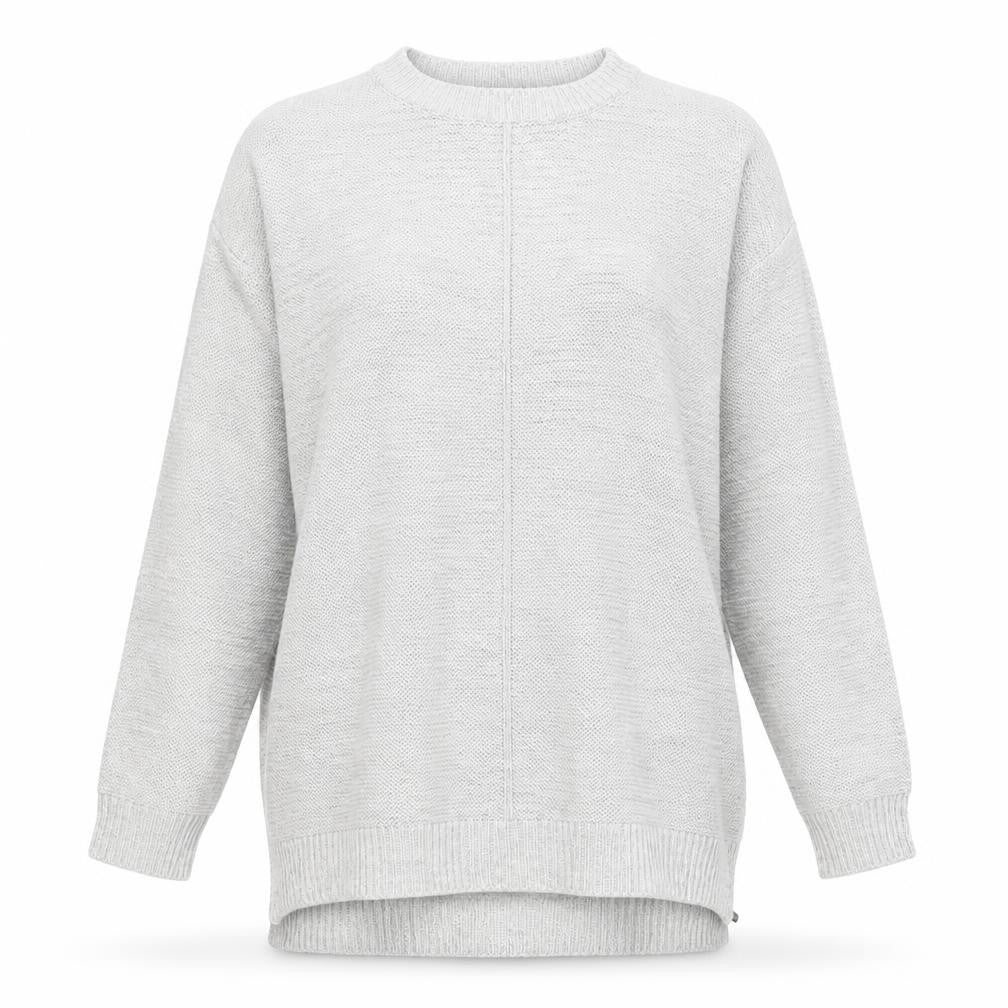 Front view of Peacocks women’s grey knit jumper, size S