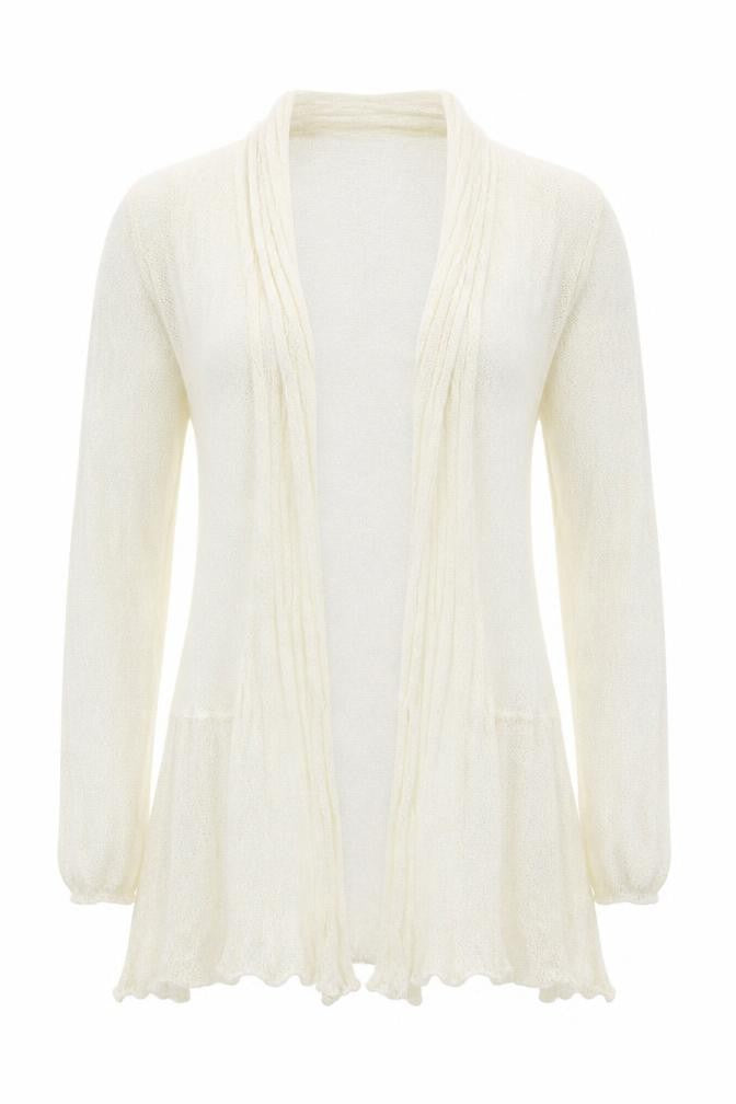Roman Womens Ivory Knit Cardigan Jumper Size 10