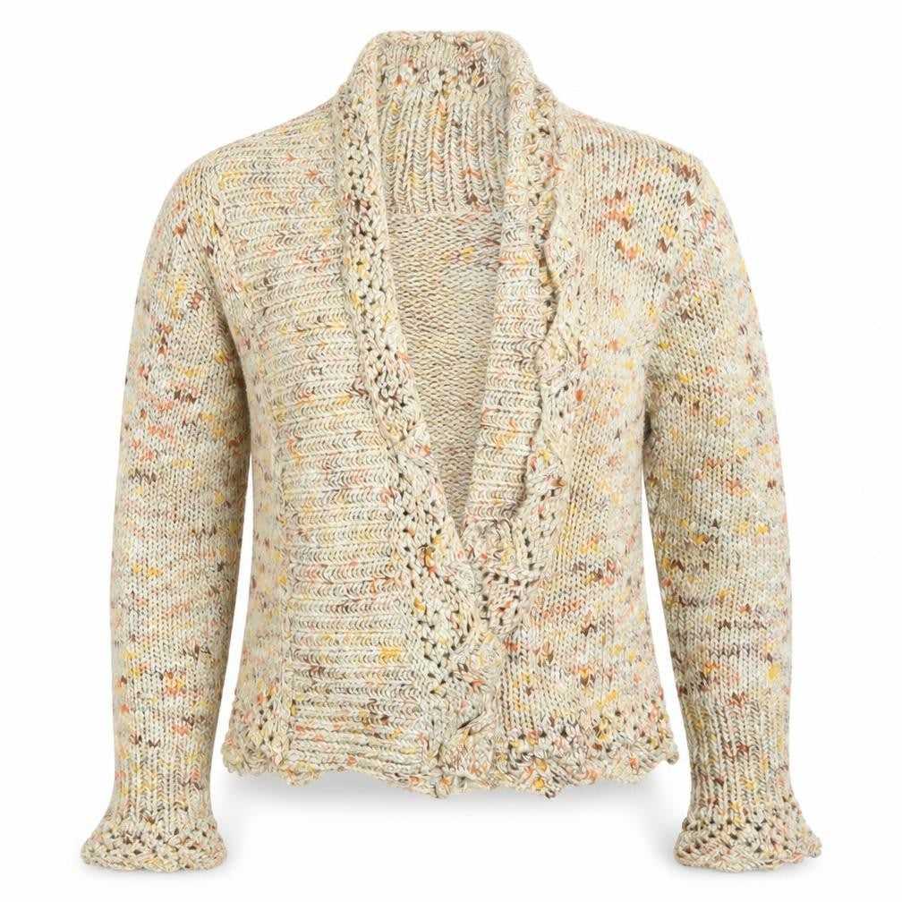 Kaleidoscope Womens Yellow  Knit Cardigan Jumper Size 12