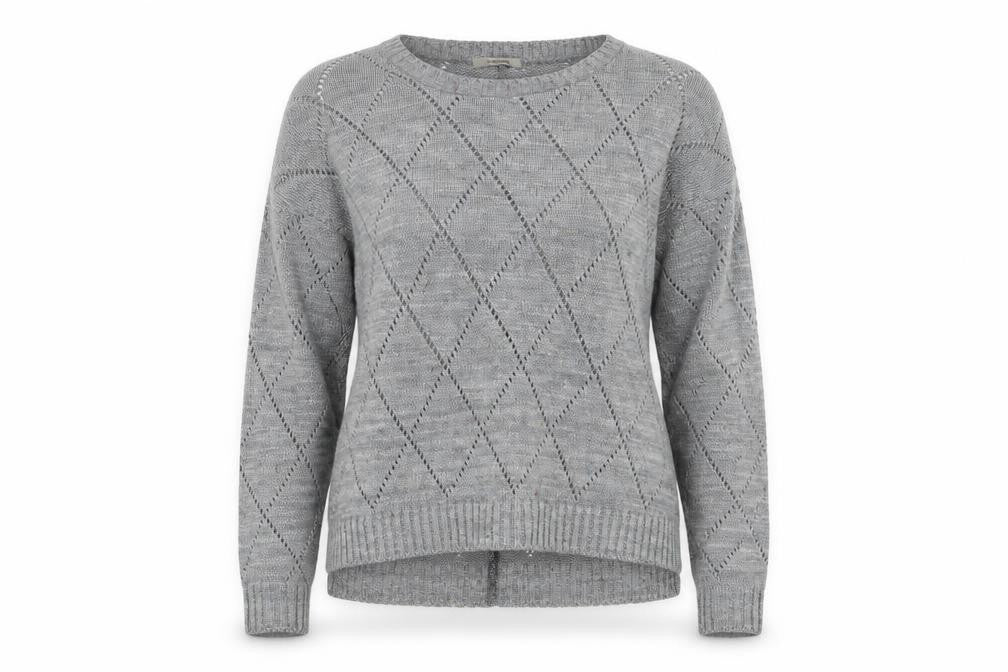 corecion Womens Grey  Knit Pullover Jumper Size M