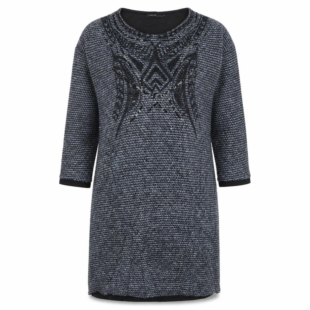 Ada Gatti Womens Blue  Knit Jumper Dress  Size L