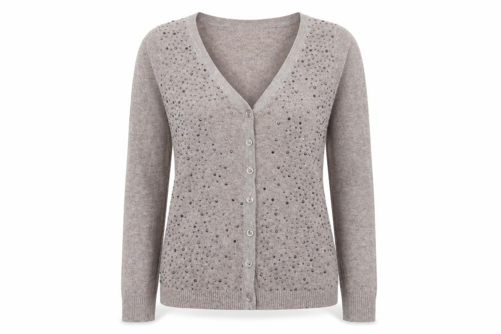 Tiramisu Womens Brown  Knit Cardigan Jumper Size M