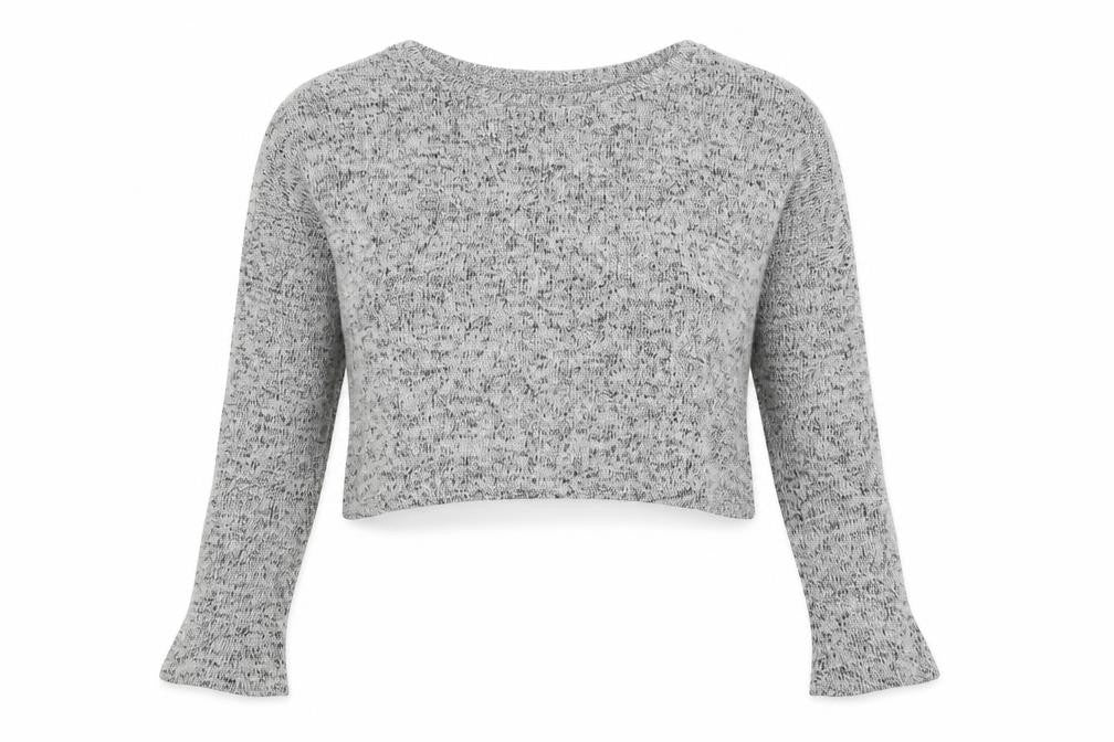 Front view of Divided by H&M women’s grey jumper, size XS, - cropped