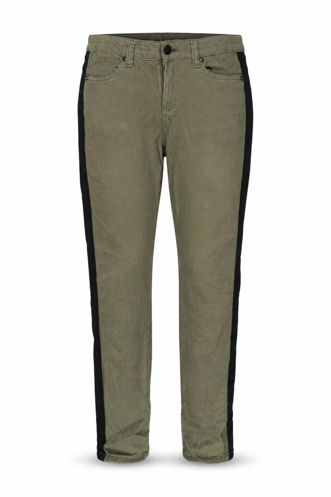Denim Co. Womens Brown Striped Denim Skinny Jeans Size 12 L26 in
