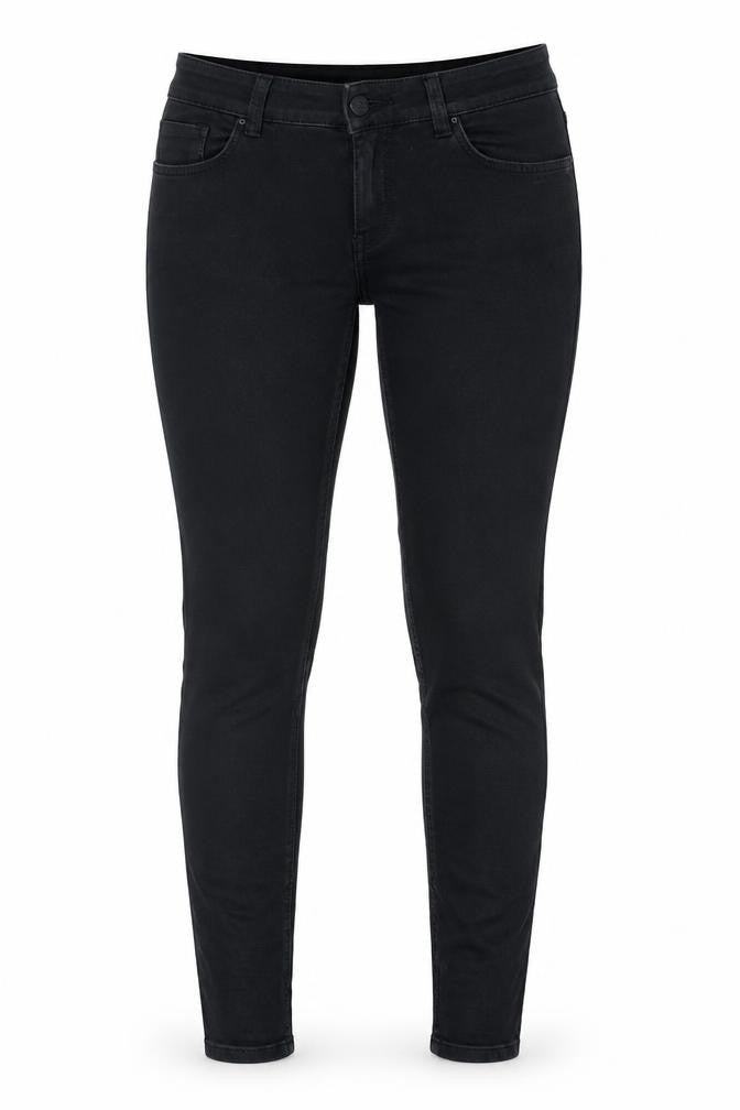 40 Womens Black  Denim Skinny Jeans One Size L29 in