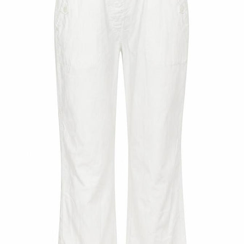 BM  Womens White   Sweatpants Trousers Size 10 L25 in