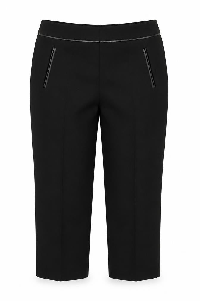 F&F Womens Black   Capri Trousers One Size L23 in