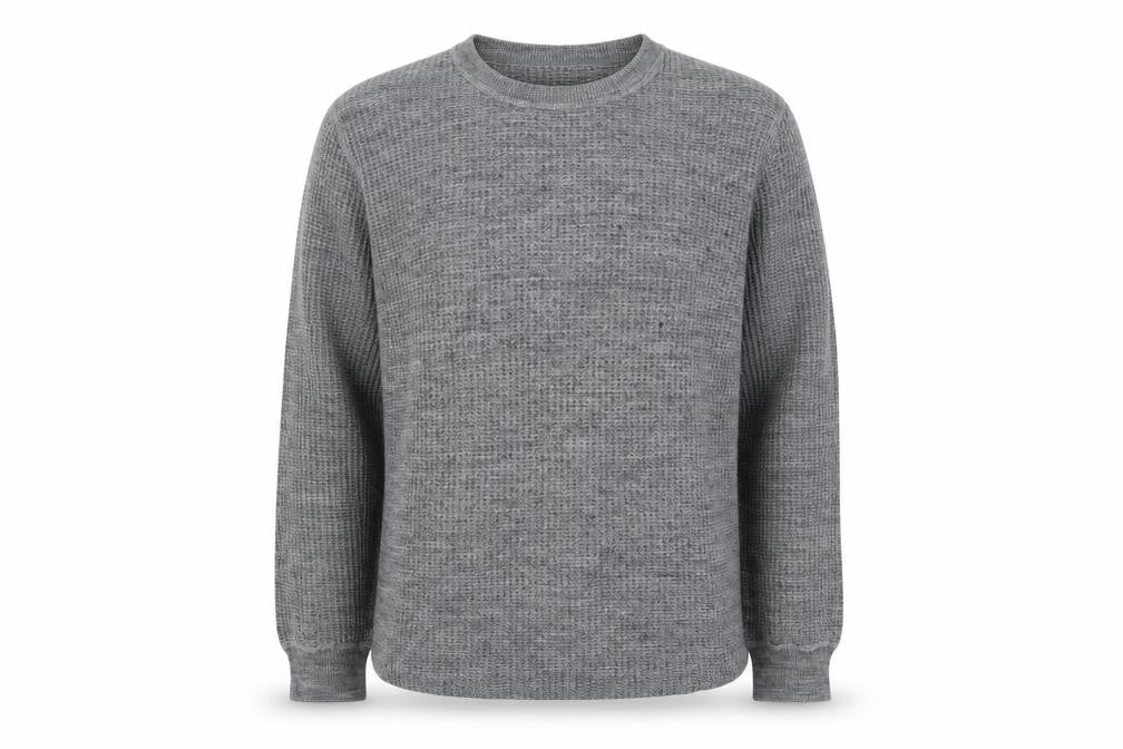Front view of H&M men’s grey jumper, size L