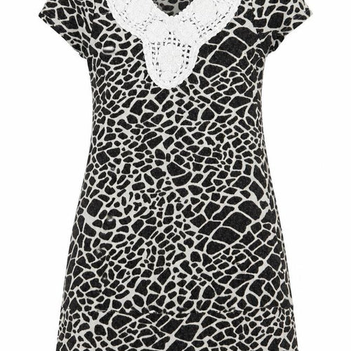 PussyCat Womens Brown Animal Print Knit A-Line  Size M