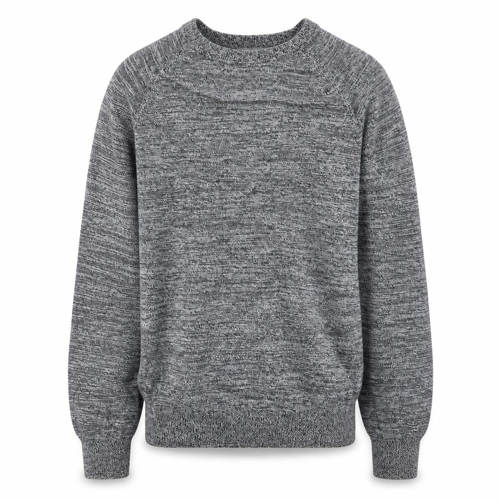 Front view of Tu men’s grey knit jumper, size S