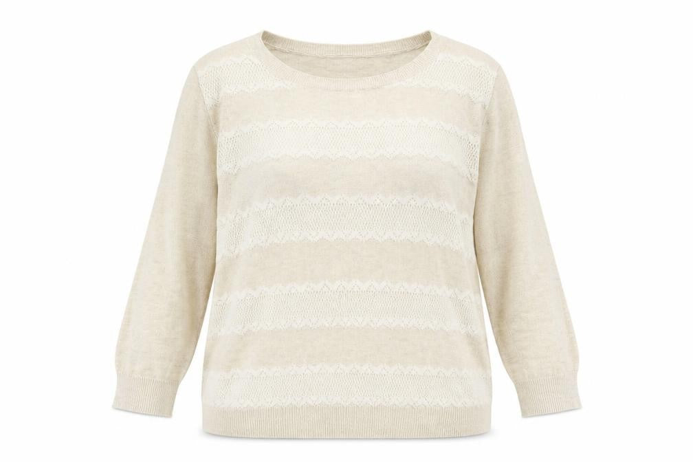Front view of New Look women’s beige jumper, size S