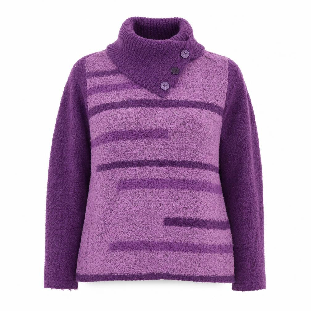 Bonmarché Womens Purple Pullover Jumper Size S