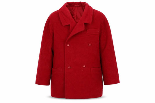 Front view of St Michael women’s red jacket, size UK 14