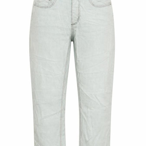 Preworn Womens Blue  Denim Cropped Jeans Size 10 L28 in