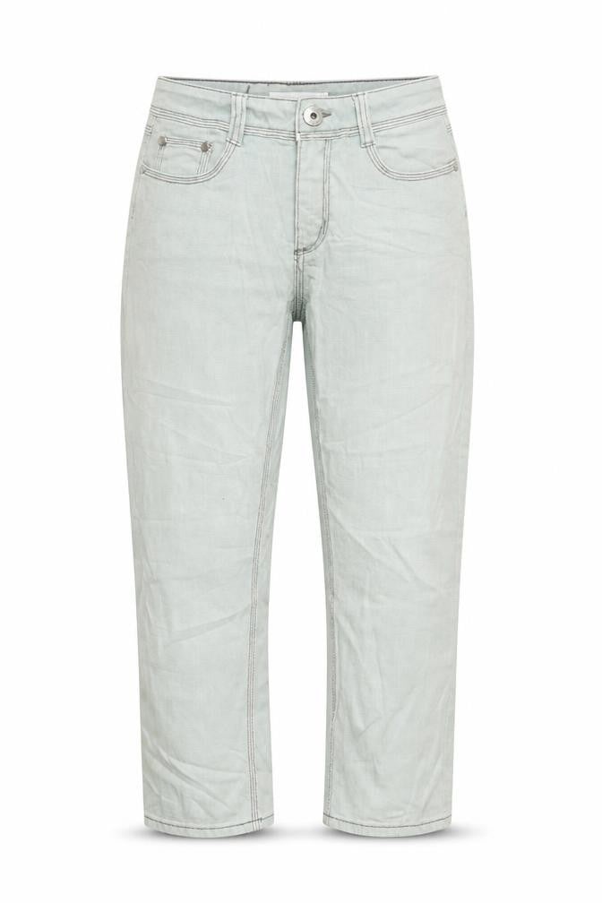 Preworn Womens Blue  Denim Cropped Jeans Size 10 L28 in