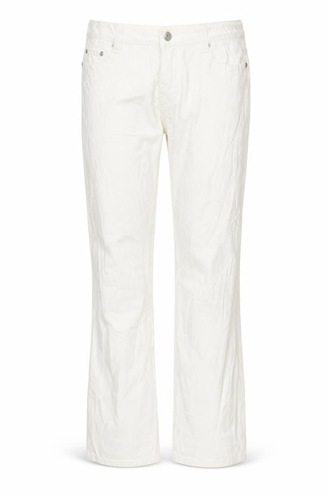 Ando Jeans Womens White  Denim Straight Jeans Size XL L30 in