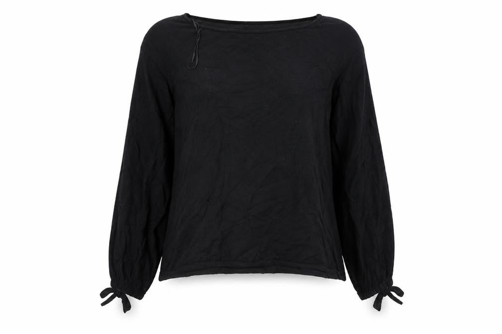 Front view of Zara women’s black jumper, size S