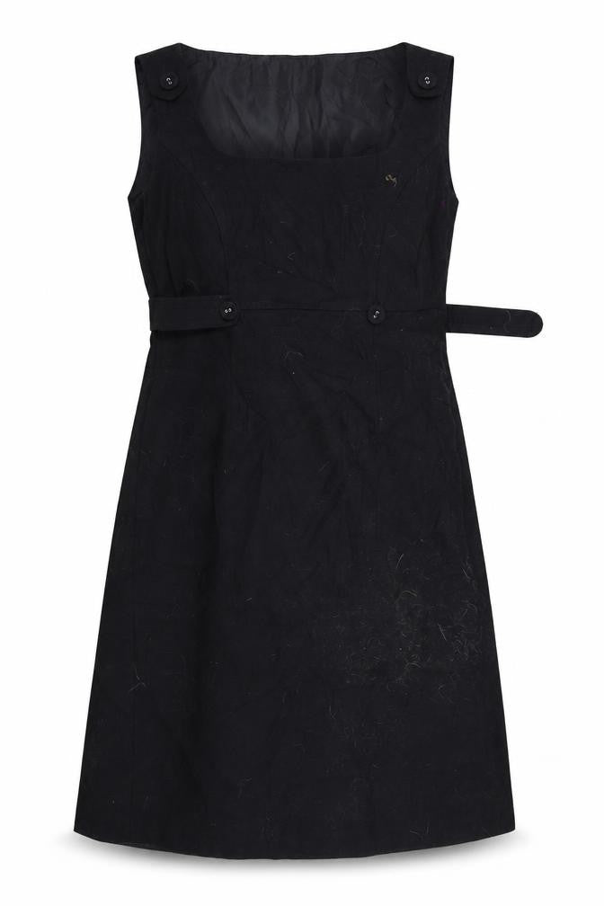 Front view of Papaya women’s black a-line, size UK 12