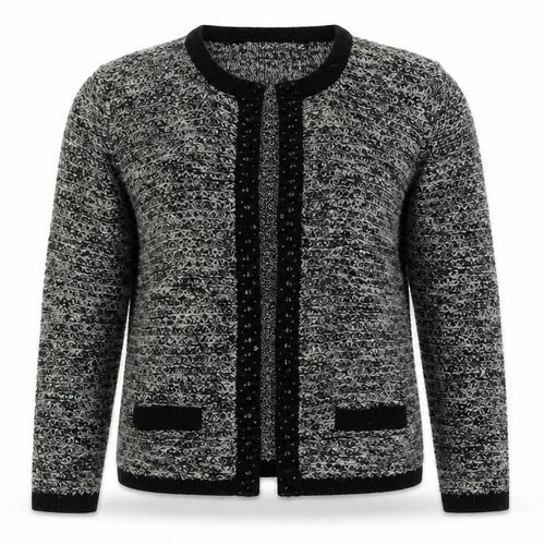 Isle Womens Grey  Knit Cardigan Jumper Size M
