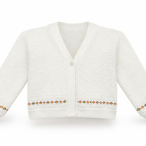 Cozinit Girls White   Cardigan Jumper Size 2 Years