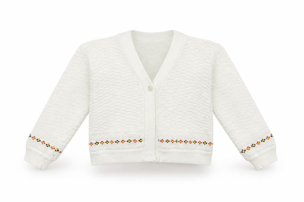 Cozinit Girls White   Cardigan Jumper Size 2 Years