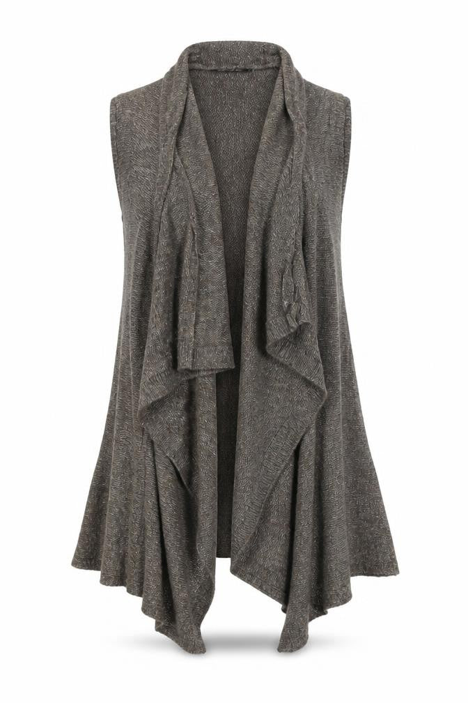 Front view of Atmosphere women’s brown wrap jumper, size L