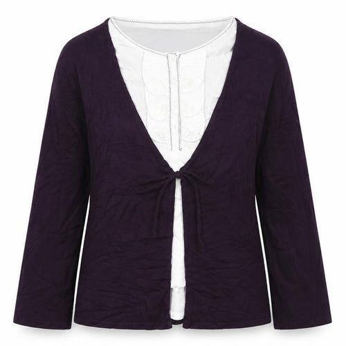 Roman Womens Purple   Cape Jumper Size M