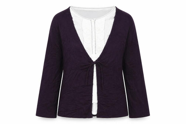 Roman Womens Purple Cape Jumper Size M